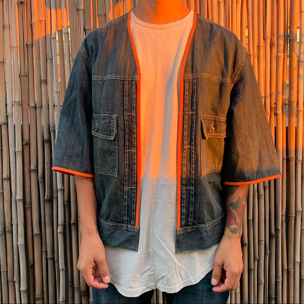 Ralph Lauren haori kimono denim jacket sz M